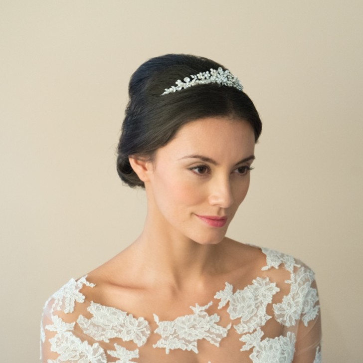 Ivory and Co Melody Floral Pearl and Crystal Bridal Tiara