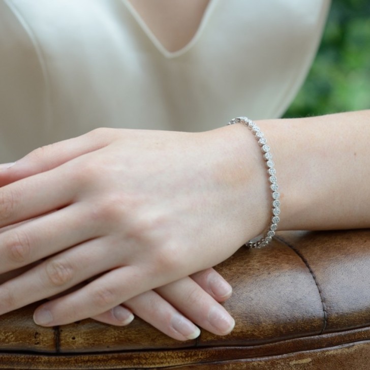 Ivory and Co Modena Crystal Embellished Wedding Bracelet