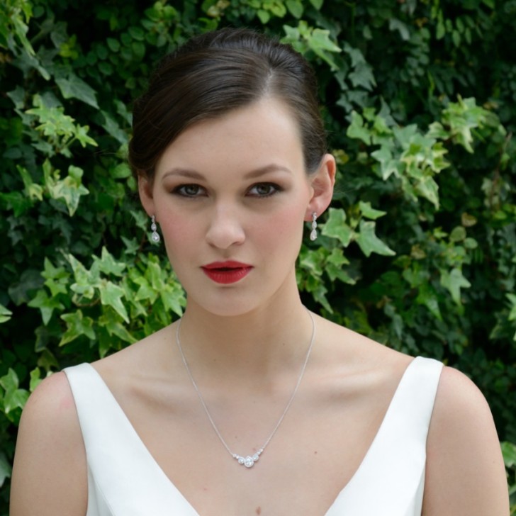 Ivory and Co Sorbonne Crystal Teardrop Wedding Earrings