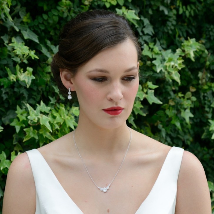 Ivory and Co Sorbonne Crystal Teardrop Wedding Earrings