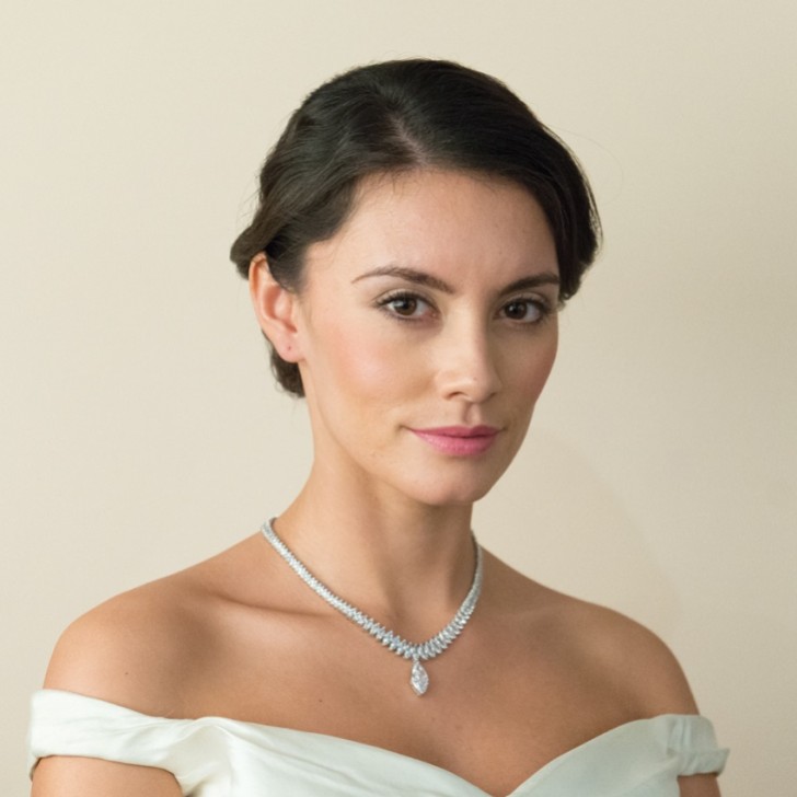 Ivory and Co Tsarina Cubic Zirconia Wedding Necklace