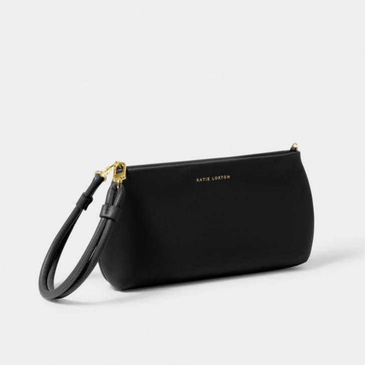 Katie Loxton Asha Black Wristlet Bag