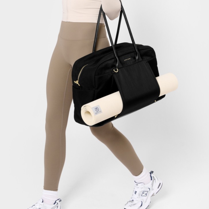 Katie Loxton Borsa da ginnastica di lusso in nylon nero