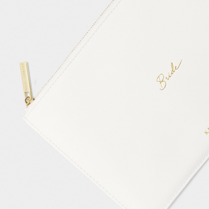 Katie Loxton 'Bride' White Sentiment Pouch