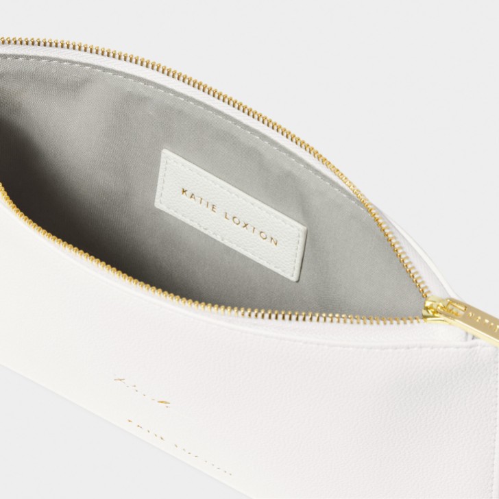 Katie Loxton 'Bride' White Sentiment Pouch