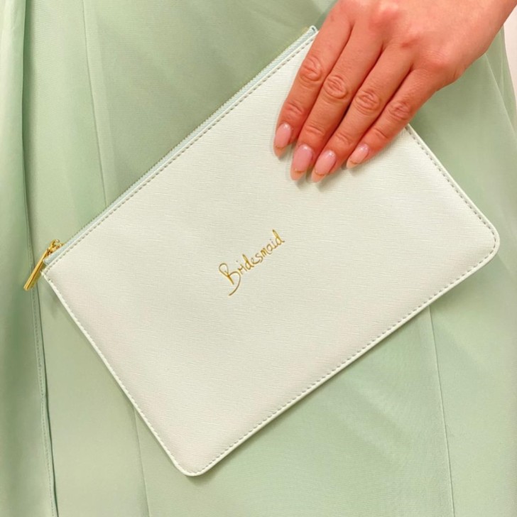 Katie Loxton 'Bridesmaid' Sage Green Perfect Pouch