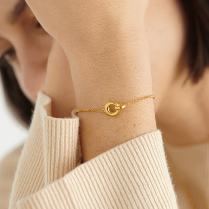 Katie Loxton 'Infinity' Gold Charm Bracelet