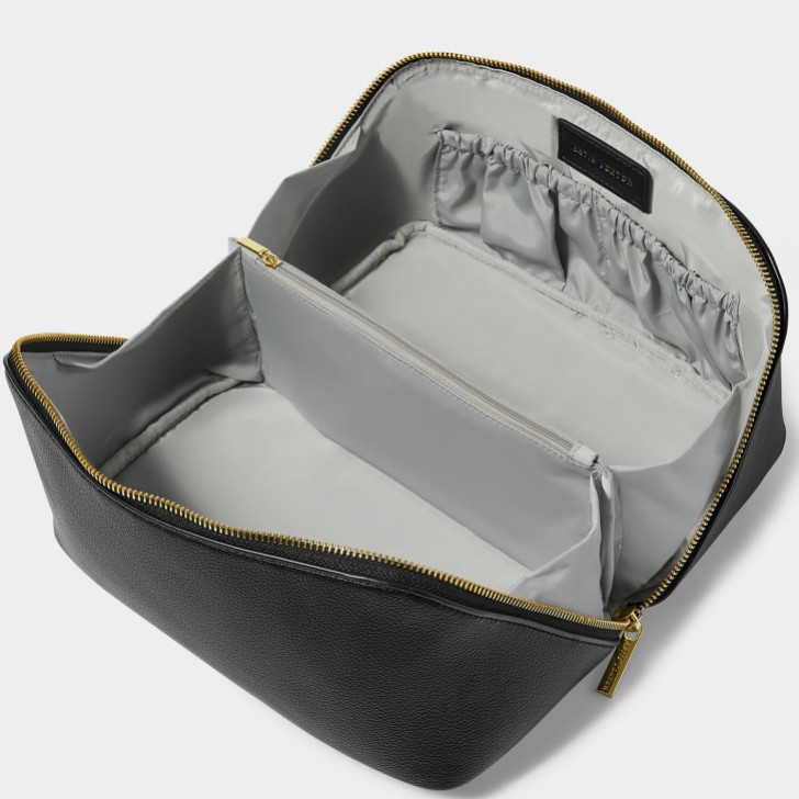 Katie Loxton Grand sac de maquillage et de lavage noir