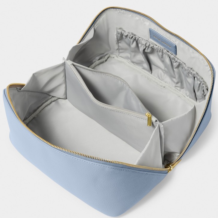 Katie Loxton Grand sac de maquillage et de lavage Aura bleu