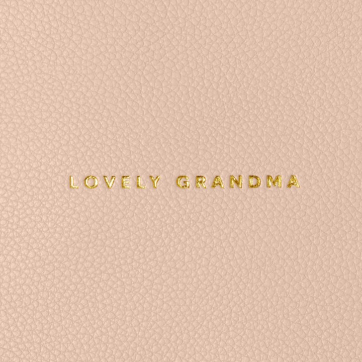 Katie Loxton pastellrosa Sentiment-Beutel 'Lovely Grandma'