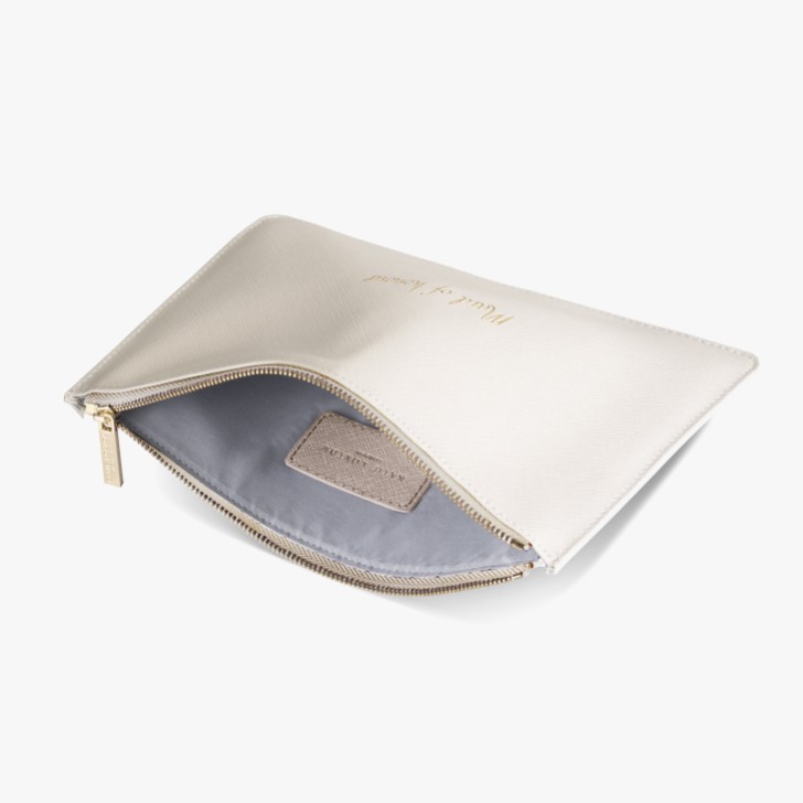 Katie Loxton 'Maid of Honour' Pearlescent White Perfect Pouch