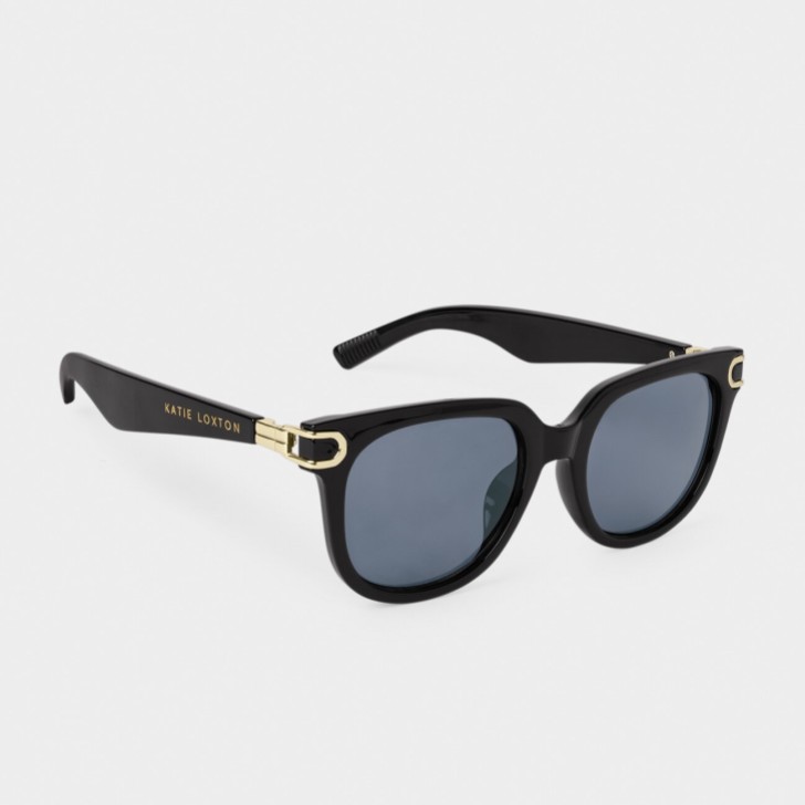 Katie Loxton Lunettes de soleil Manhattan noir et or