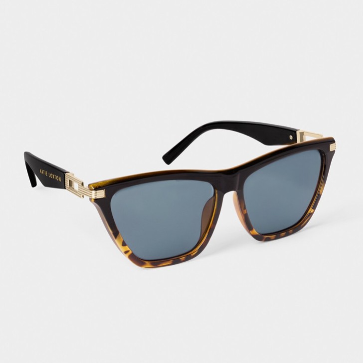 Katie Loxton Lunettes de soleil Marbella Black Tortoiseshell Cat Eye