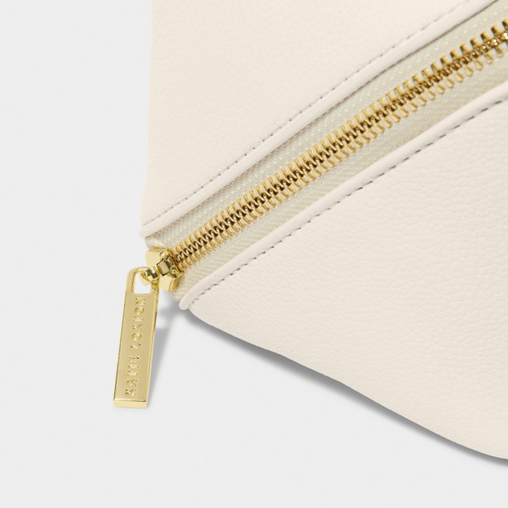 Katie Loxton Medium Off White Makeup and Wash Bag