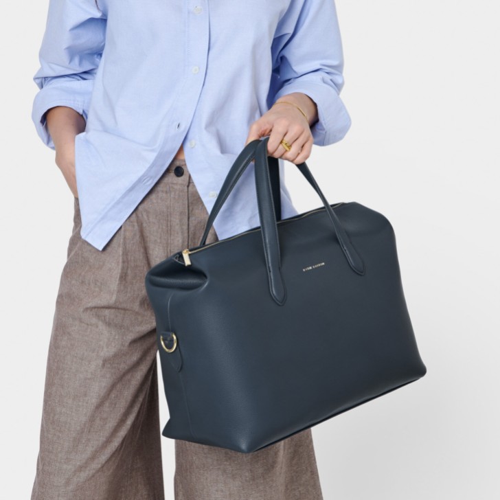 Katie Loxton Sac de cabine Milan bleu ardoise