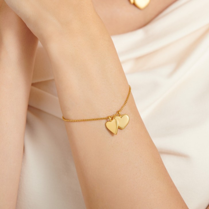 Katie Loxton 'Miss to Mrs' Gold Bridal Charm Bracelet