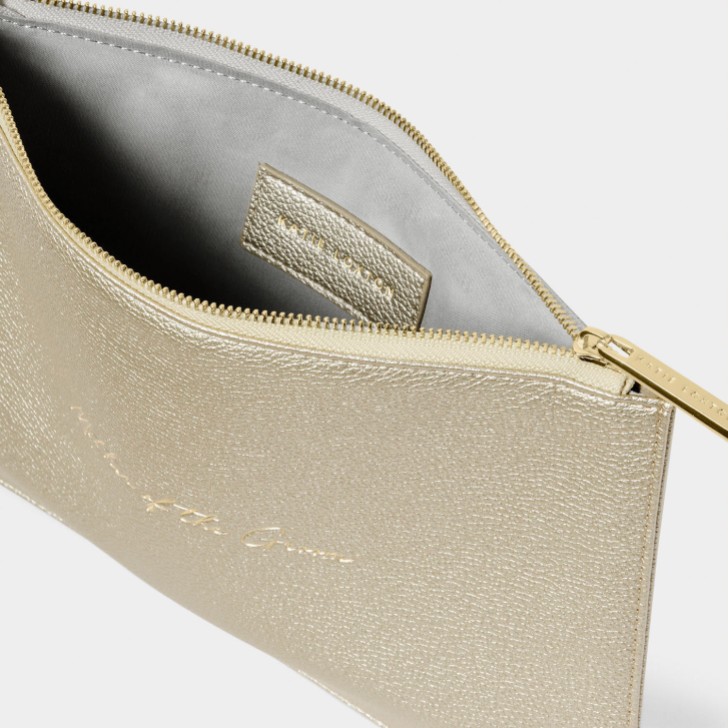 Katie Loxton astuccio per sentimenti 'Madre dello sposo' in oro metallizzato