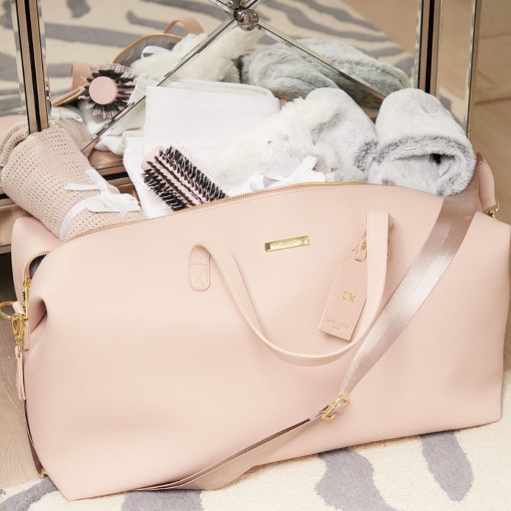 Katie Loxton Pale Pink Weekend Holdall Duffle Bag