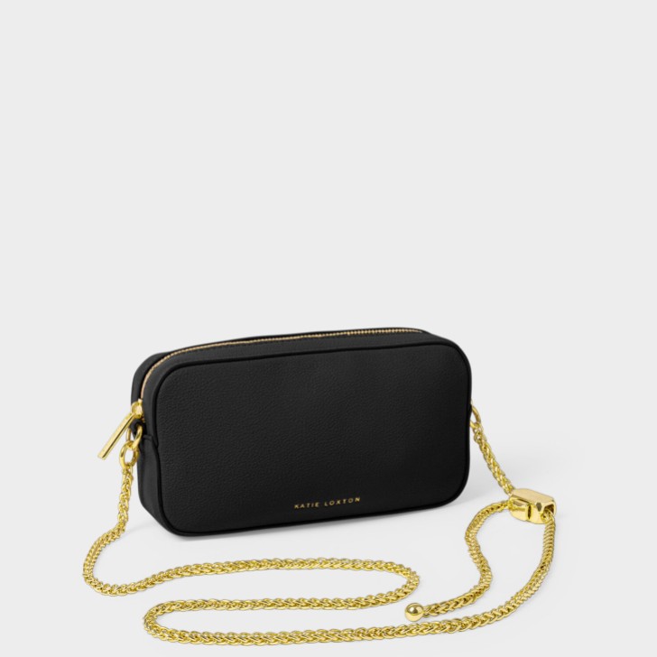 Katie Loxton Remi Black Slider Chain Crossbody Tasche