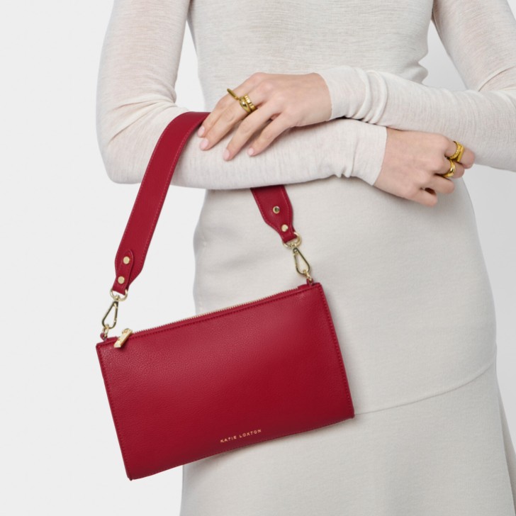 Katie Loxton Sac à bandoulière Reya Garnet Red