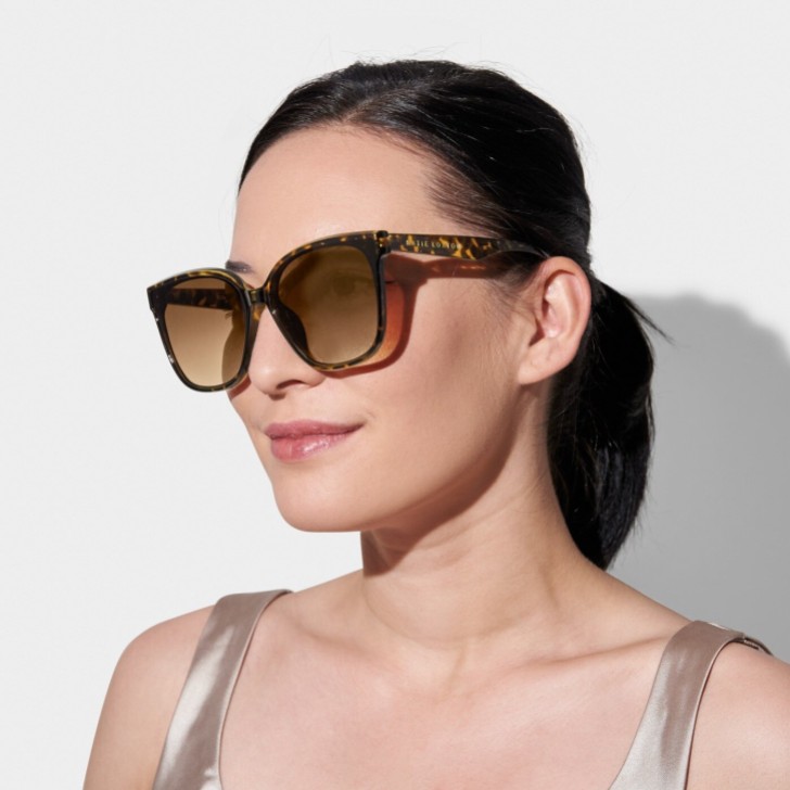 Katie Loxton Savannah Tortoiseshell Square Sunglasses
