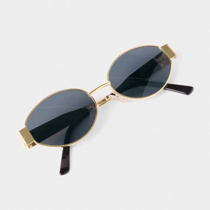 Katie Loxton Siena Matt Gold Oval Sonnenbrille