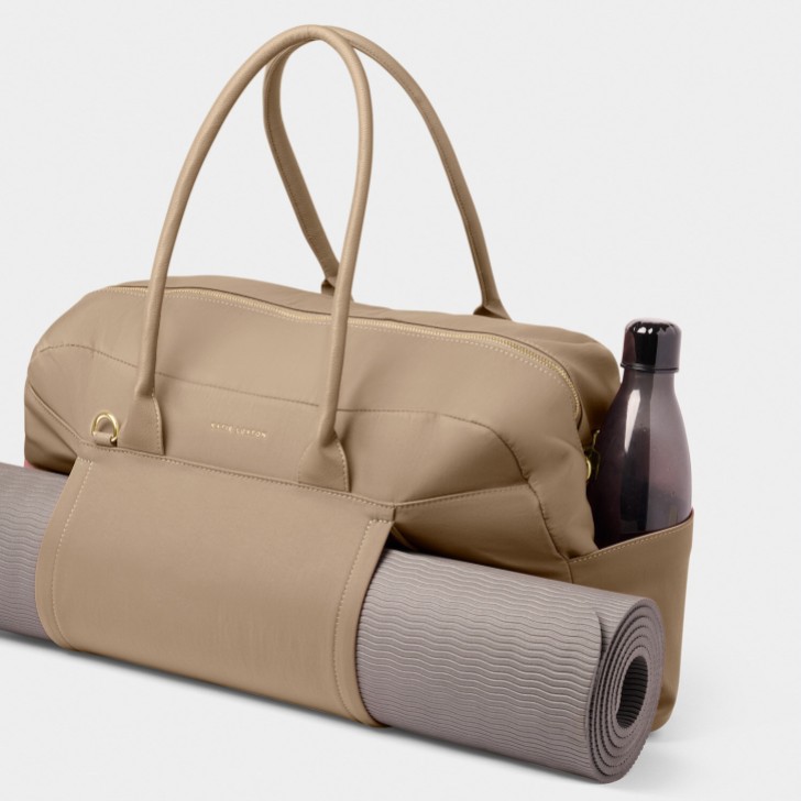 Katie Loxton Sac de gym de luxe en nylon taupe