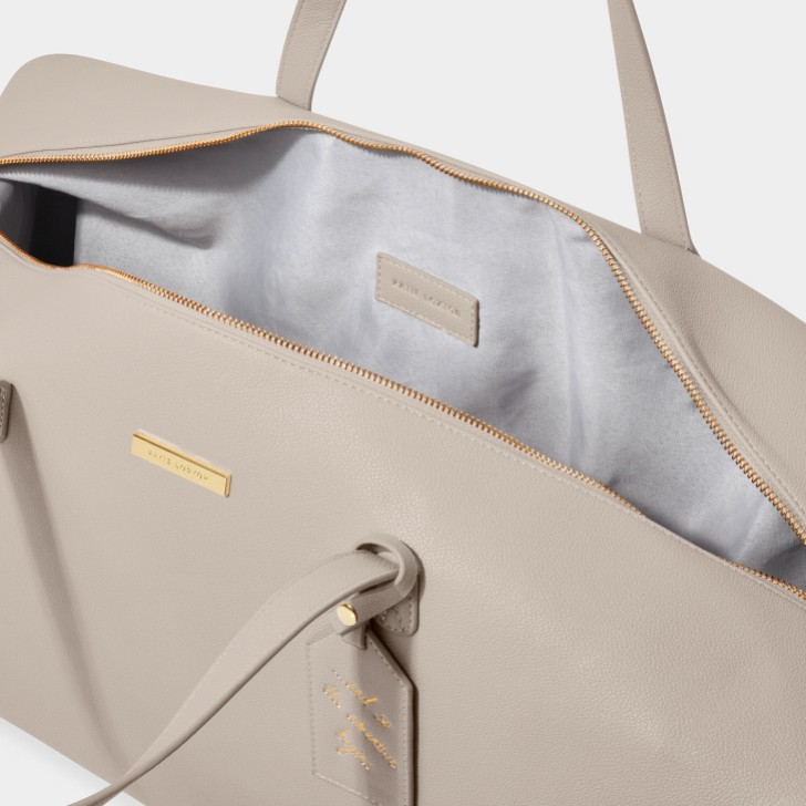 Katie Loxton Taupe Weekend Holdall Duffle Bag