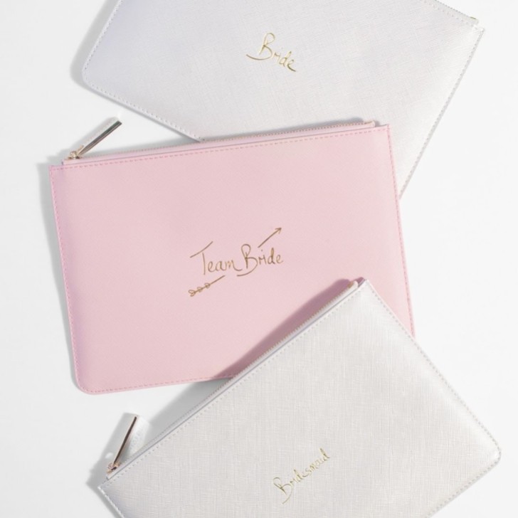 Katie Loxton 'Team Bride' Pink Perfect Pouch