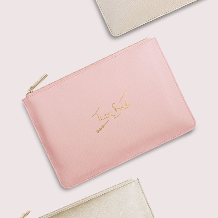 Katie Loxton 'Team Bride' Pink Perfect Pouch