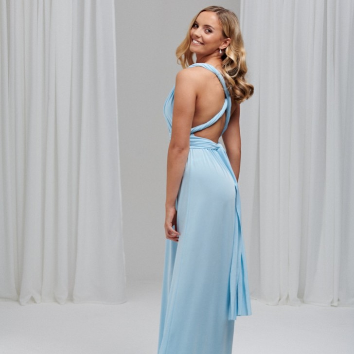 Emily Rose Sky Blue Multiway Bridesmaid Dress (One Size)