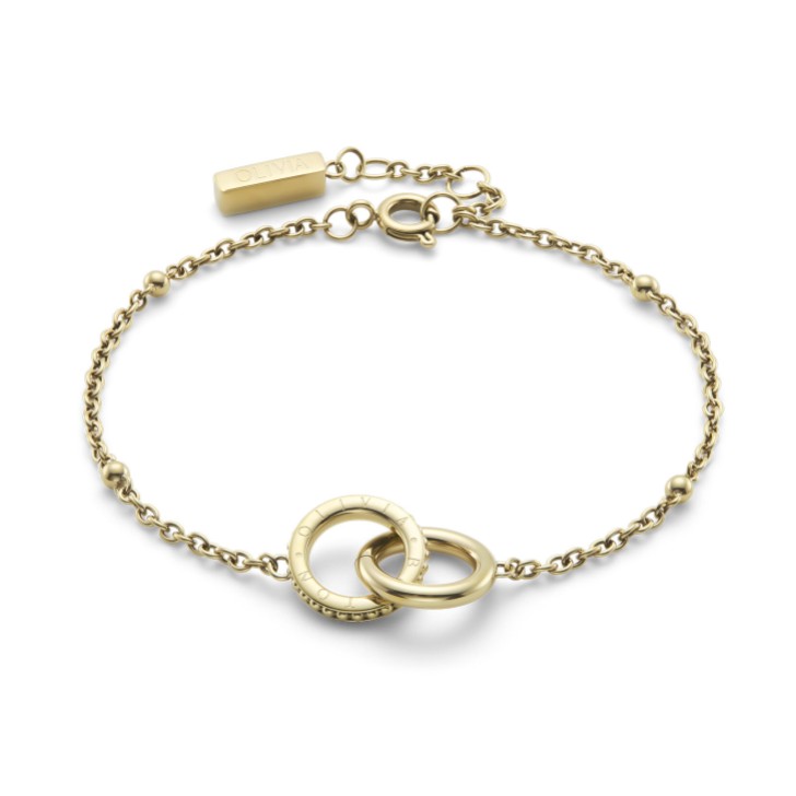 Olivia Burton Amity Interlock Gold Plated Bracelet