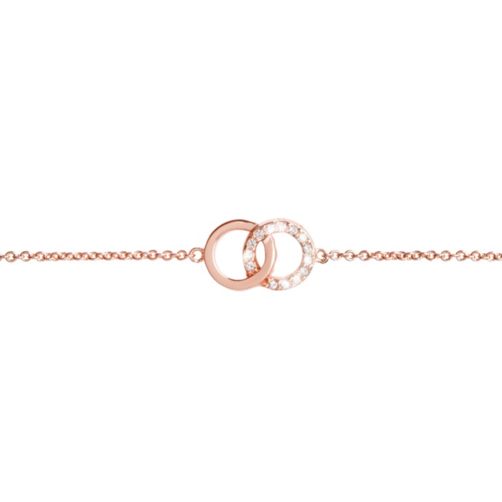 Olivia Burton Bejewelled Rose Gold Interlink Chain Bracelet