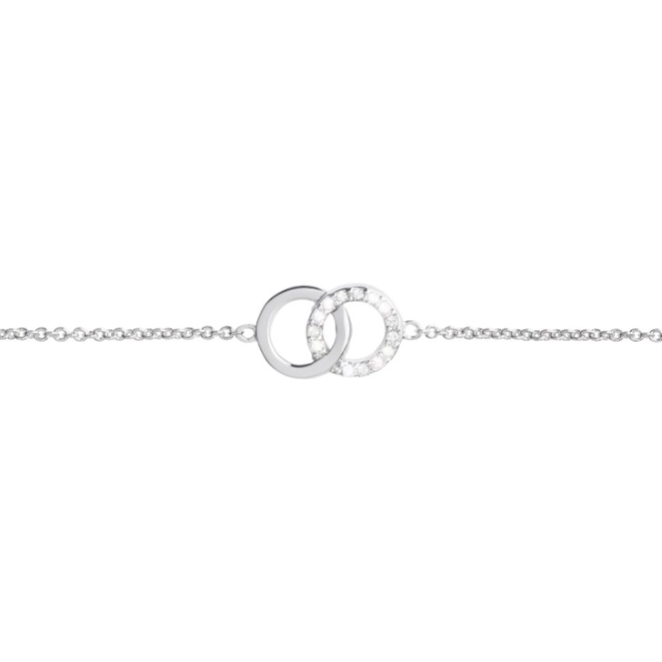 Olivia Burton Bejeweled Silver Interlink Chain Bracelet