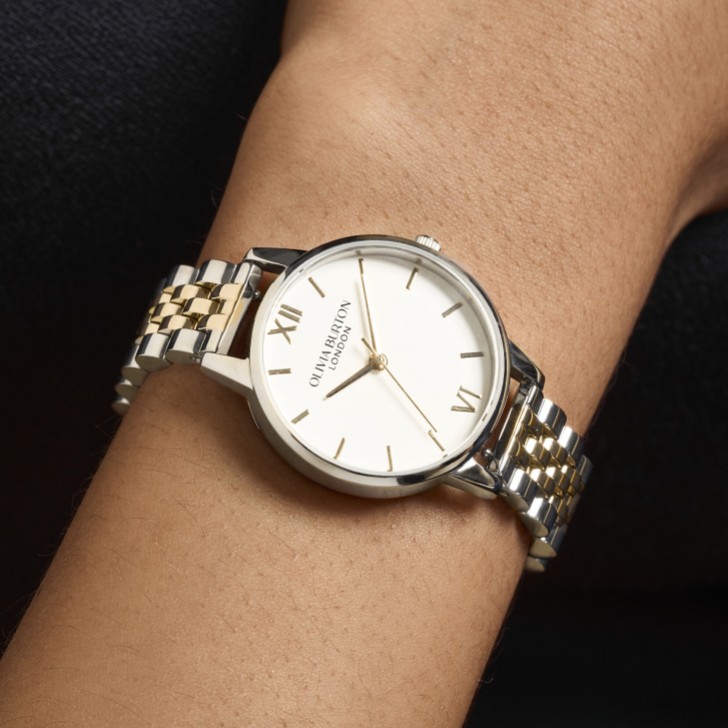 Olivia Burton Montre bracelet classique 30 mm en or et argent