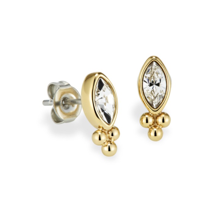 Olivia Burton Dainty Gold Plated Crystal Stud Earrings