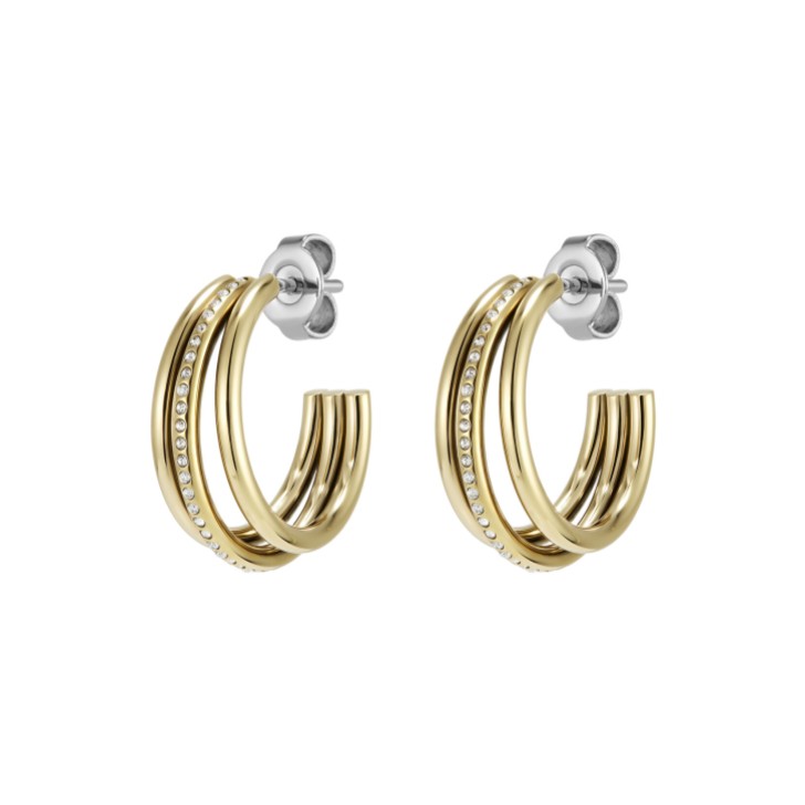 Olivia Burton Ever Stacked Claw Gold Plated Hoop Earrings