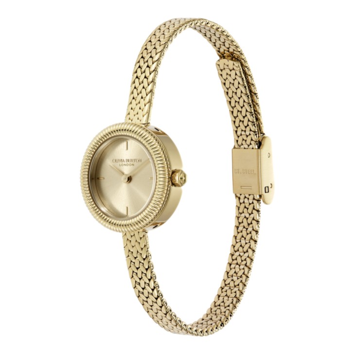 Olivia Burton Finery 20mm Gold Mesh Watch