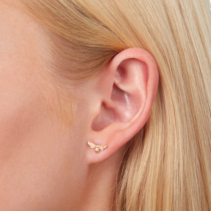 Olivia Burton Gold Bee Stud Earrings