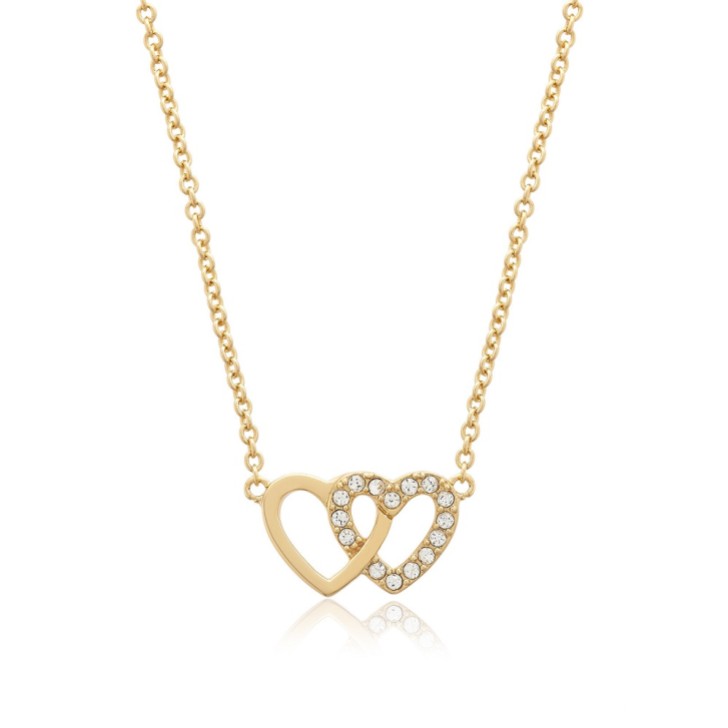Olivia Burton Gold Heart Necklace and Bracelet Jewellery Set
