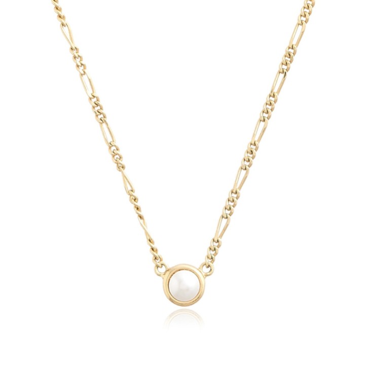 Olivia Burton Gold Pearl Choker and Bracelet Jewellery Set