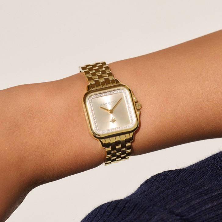Olivia Burton Grosvenor 28mm Gold Bracelet Watch
