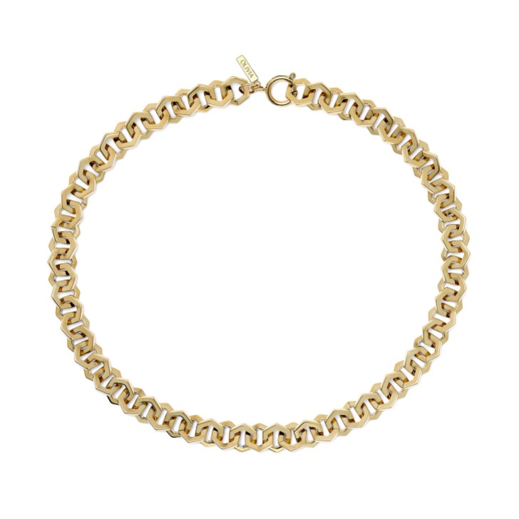 Olivia Burton Honeycomb Gold Link Necklace