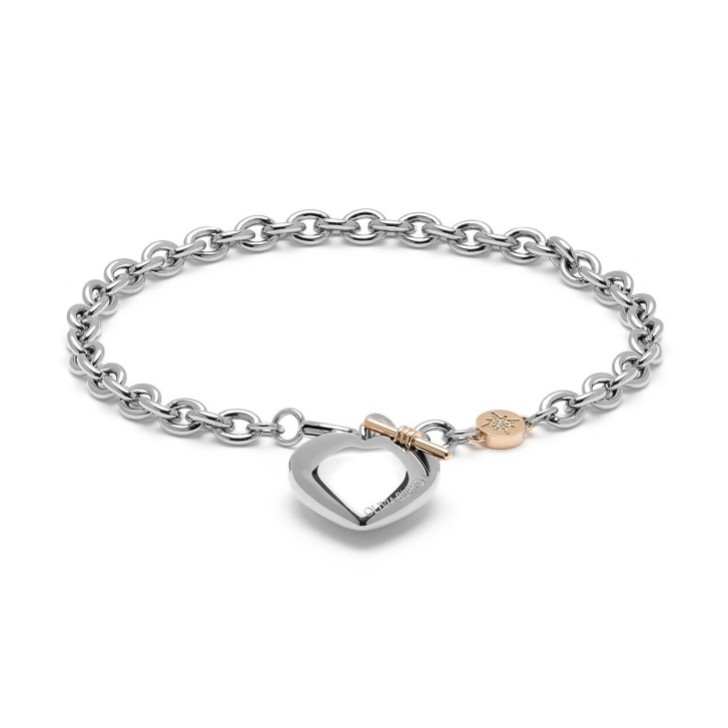 Olivia Burton Knot Heart Silver Bracelet