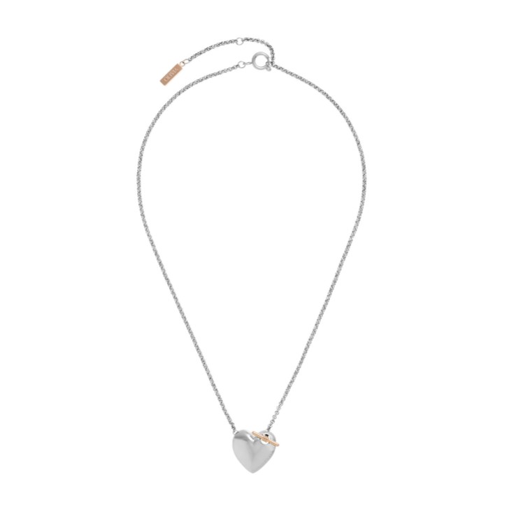 Olivia Burton Knot Heart Silver Pendant Necklace