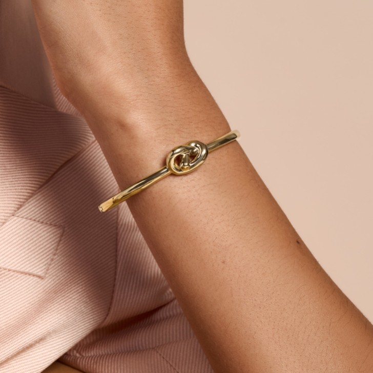 Olivia Burton Lover's Knot Gold Plated Bangle