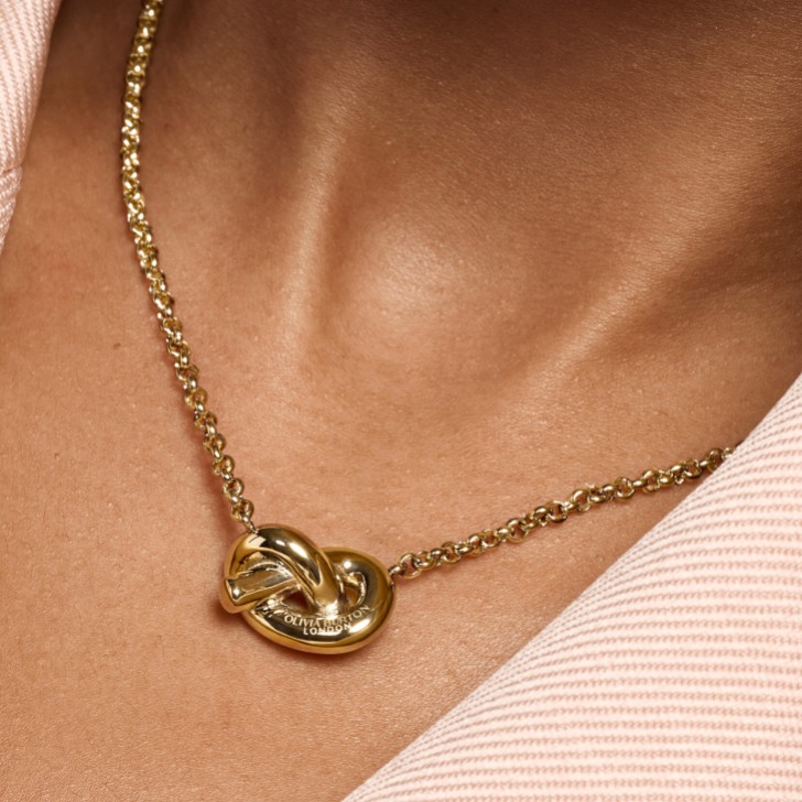 Olivia Burton Lover's Knot Gold Plated Necklace