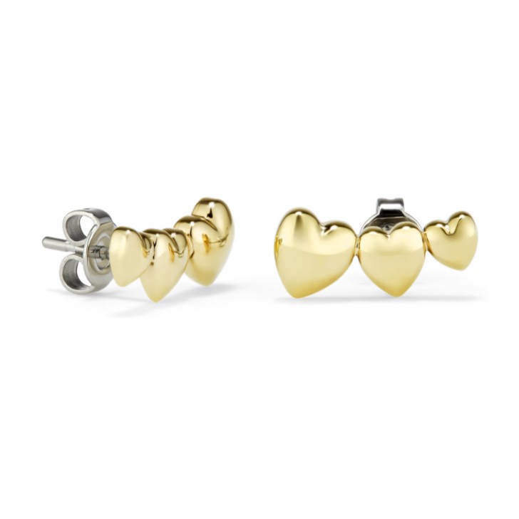 Olivia Burton Mini Heart Gold Plated Stud Earrings