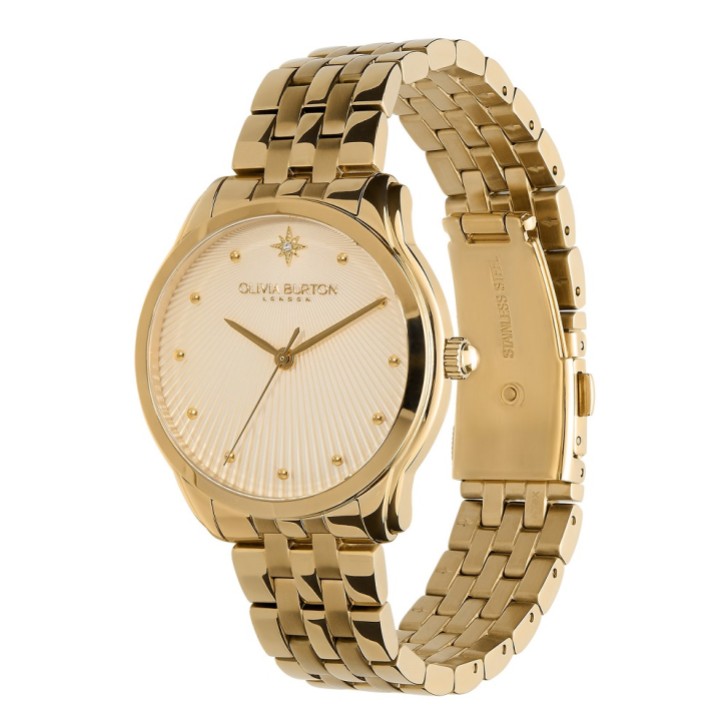 Olivia Burton Starlight 36mm Gold Bracelet Watch