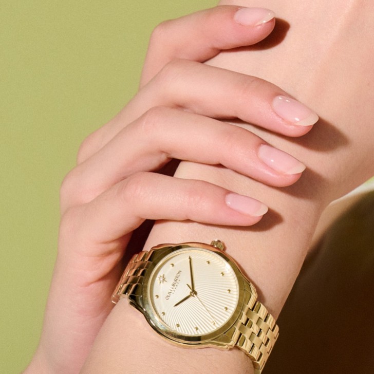 Olivia Burton Starlight 36mm Gold Bracelet Watch